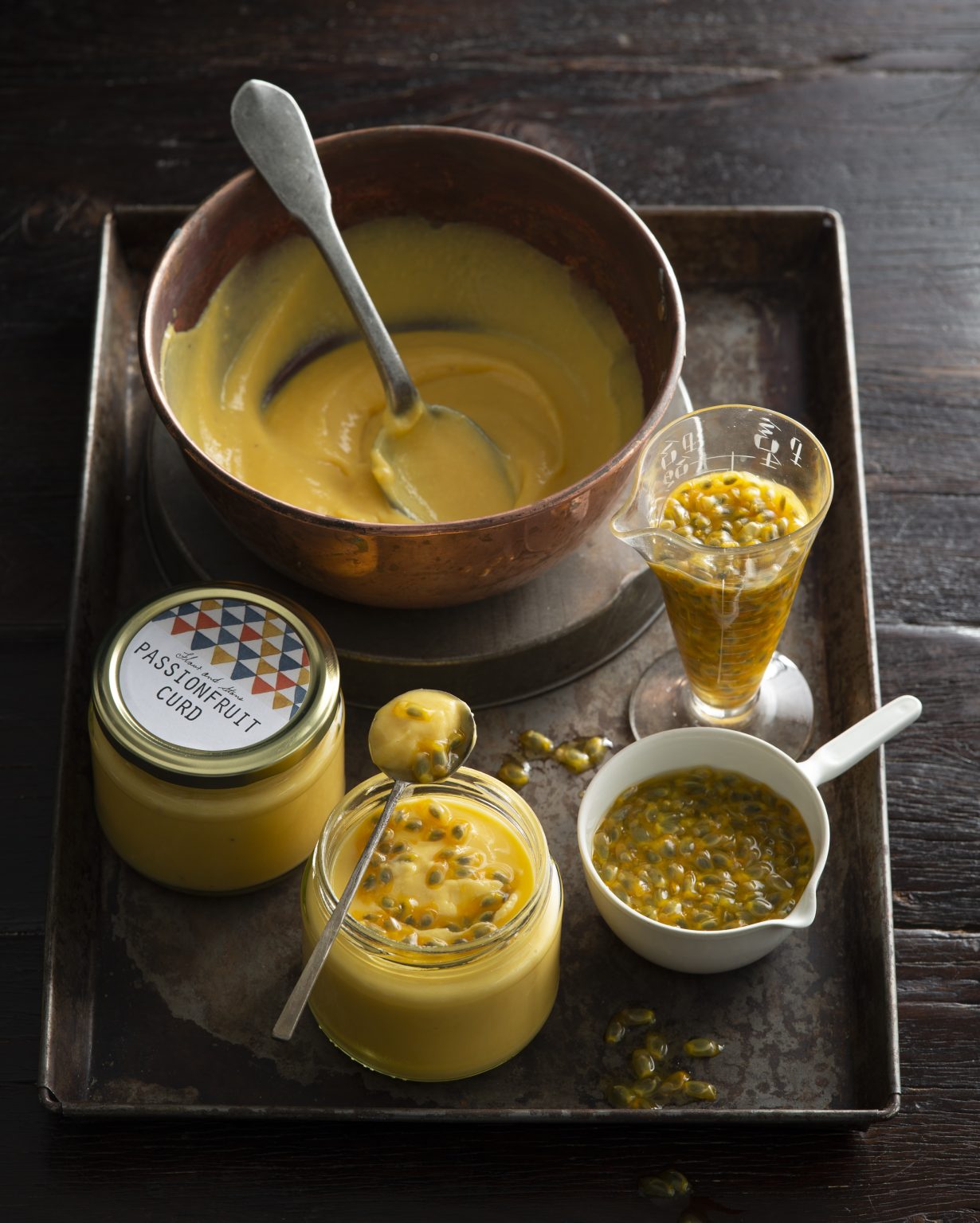 Passionfruit curd: Smooth and tangy spread bursting with tropical flavor