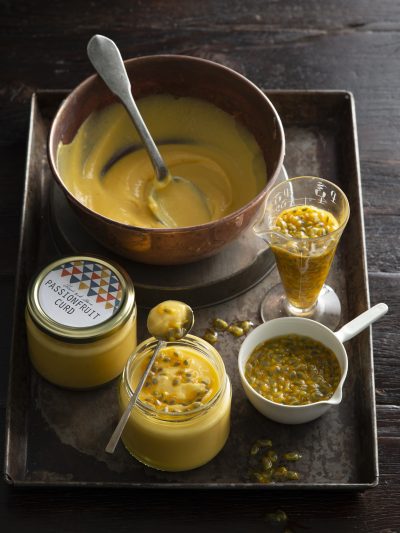 Passionfruit curd: Smooth and tangy spread bursting with tropical flavor